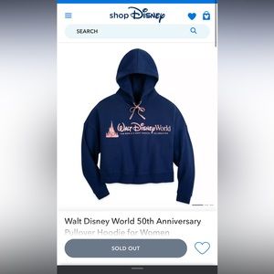 Walt Disney World 50th Anniversary Pullover Hoodie for Women